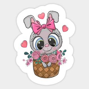 Cute Cartoon Rabbit Sticker